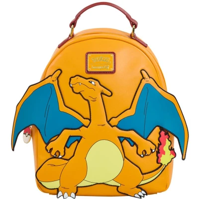 Afbeelding van Pokémon Loungefly Glurak Mini rugzak meerkleurig Polyurethaan