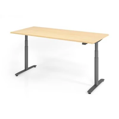 Afbeelding van XDLR 19 G 180x80 Bureau Elektrisch in hoogte verstelbaar. Esdoorn 180 x 80 Tafelhoogte I verstelbaar
