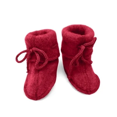Afbeelding van Engel Natur Slofjes van wol fleece jaspis maat 0 3 maanden