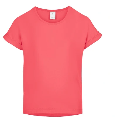 Afbeelding van Merry Style Meisjes T shirts Sport Crop Gym Yoga Hardlopen Koraalrood 152 MS MS10 468 BL