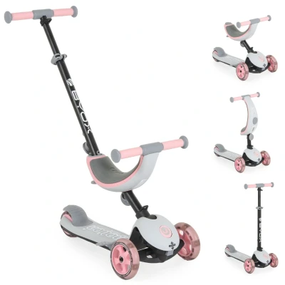 Afbeelding van Byox Motion Pink 4 in 1 Step/Loopfiets 111746