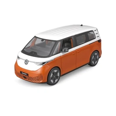 Afbeelding van Maisto VW ID.Buzz (2023): modelauto op schaal 1:25, beweegbare kofferbak en deuren, wit oranje (532914O)
