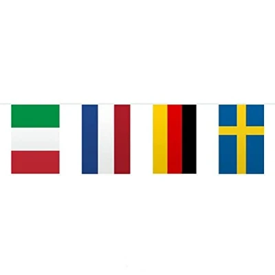 Afbeelding van Folat 8714572294072 Vlaggenlijn Europa Vierkant 10 meter,Veelkleurig