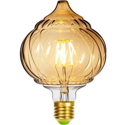 Afbeelding van TIANFAN Led lampen Vintage 4W Warm Wit 2500 Kelvin Big Globe Crystal lamp 220/240 V Edison Schroef E27 Basis Speciale decoratieve gloeilamp G125 (Lantern)