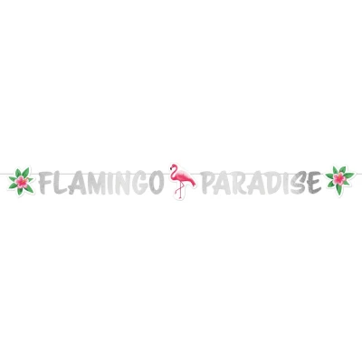 Afbeelding van Letterslinger Flamingo Paradise 135cm