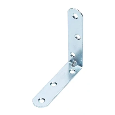Afbeelding van Alberts Hoekanker + Afgeronde Uiteinden Galvanisch Blauw 80x80x19mm