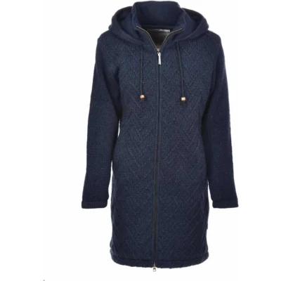 Afbeelding van Pure Wool damesvest lang WJK 1709 Marine