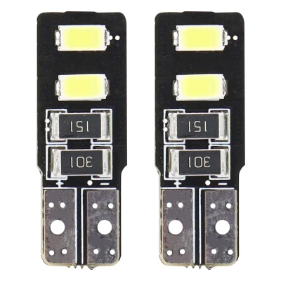 Afbeelding van AMiO LED CANBUS Lamp 5600K 4SMD 5730 T10 (W5W) Wit Helder