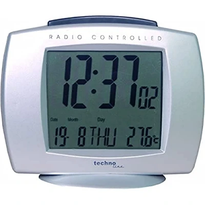 Afbeelding van Technoline radiografische wekker WT 189 met binnentemperatuurweergave en datum /weekdagweergave
