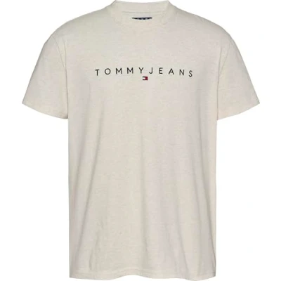 Afbeelding van Tommy Jeans Linear Logo Gebroken wit XL