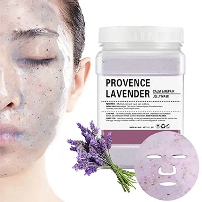 Afbeelding van POZTL Jelly Face Masker met Lavendel, DIY SPA Peel Off Hydro Moisturizing &amp; Hydrating Mask, huidverzorgingsmaskers, 23 fl oz