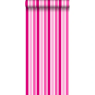 Afbeelding van Leen Bakker ESTAhome Behang Strepen Roze 53cm X 10,05 M Vlies