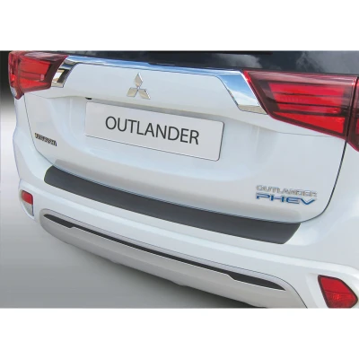 Afbeelding van RGM ABS Achterbumper beschermlijst passend voor Mitsubishi Outlander PHEV 2015 Zwart