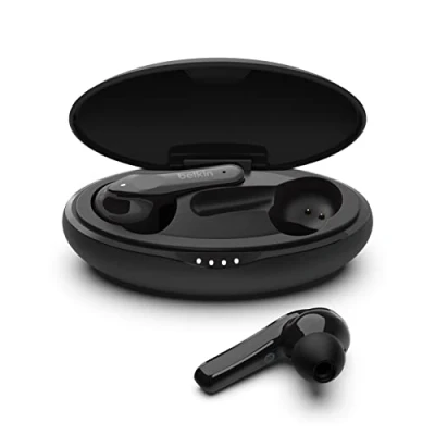 Afbeelding van Belkin Soundform Move Plus draadloze oordopjes Bluetooth oortjes Zwart Kunststof