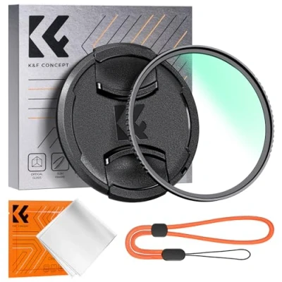 Afbeelding van K&amp;F Concept Nano K UV Beschermingsfilter met Lensdop, Optisch Glas Filter Coating voor 49mm Lens Schoonmaakdoekje