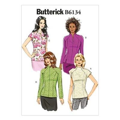 Afbeelding van Butterick Patterns 6134, Misses Top, maten, meerkleurig, A5 (6 8 10 12 14)
