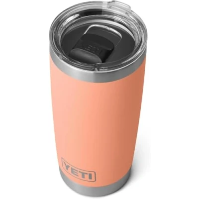 Afbeelding van YETI Rambler Tumbler, Vacuum Insulated Stainless Steel Tumbler with Magslider Lid, Lowcountry Peach, 20 oz (591 ml)