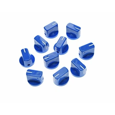 Afbeelding van Dopro 10Pcs Gitaar AMP Effect Pedaal Knoppen Wijzer Knop Met Set Schroef Blauw