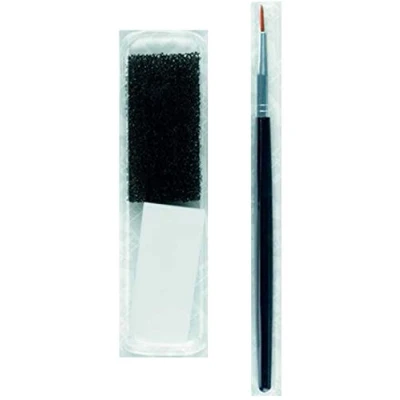 Afbeelding van Smiffys Cosmetic Tool Set Make up kwast Zwart/Wit