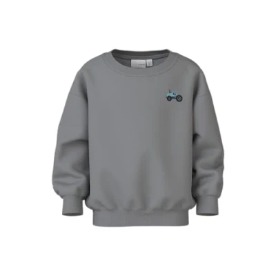 Afbeelding van Name It mini jongens trui VALLEN Grey Regular Fit