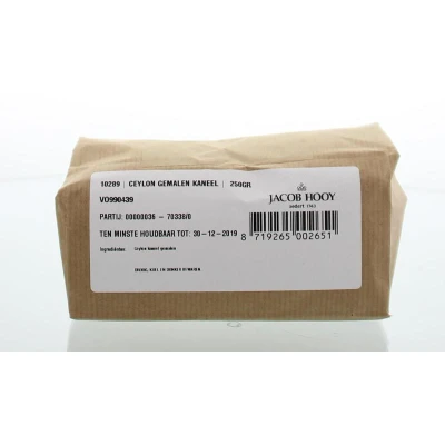 Afbeelding van Jacob Hooy Kaneel Ceylon Gemalen 250GR