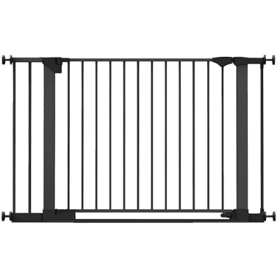 Afbeelding van Safetots SafeStep Traphekje, Zwart, 117cm 124cm, Extra Laag Doorloop, 81cm Brede Deuropening, Traphekje voor Trappen, Gangpaden en Deuren, Baby Peuter, Eenvoudige Installatie