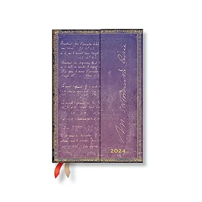 Afbeelding van Paperblanks 12 maandsplanners 2024 Marie Curie, wetenschap van radioactiviteit dag voor Mini (100 x 140 mm)