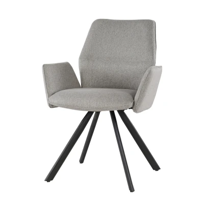 Afbeelding van Livingfurn Diana eetkamerstoel taupe Stof