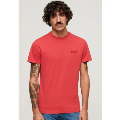 Afbeelding van Superdry Embroidered Tshirt basic, Heren, Maat: Small, Cardinal red