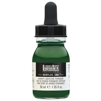 Afbeelding van Liquitex Professional Acrylic Ink! Hooker&#039;S Green Hue Permanent 30ml 224 4260224