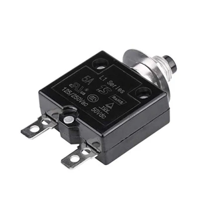 Afbeelding van reset, thermoschakelaar, handmatig resetbare stroomschakelaar, stroomoverbelastingsbeveiliging, handmatige reset overstroombeveiliging, 5A / 8A/10A/15A /18A/20A/30A (5A)