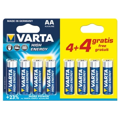 Afbeelding van Varta longlife lr6 mn1500 aa bl. 4+4 gratis 4906121448