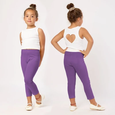 Afbeelding van Merry Style MS MS10 131 LE Meisjes Leggings Sport Vrijetijdsbroek Lang Viscose Sporbroek Yogabroek Paars 158