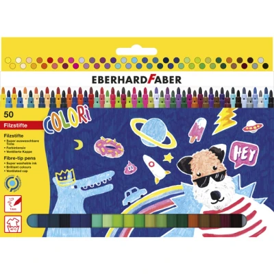 Afbeelding van Eberhard Faber viltstiften 50 stuks EF 551150