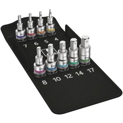 Afbeelding van Wera 8740 C HF 1 Zyklop 9 delige binnenzeskant bit doppenset 1/2&quot;