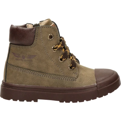 Afbeelding van Shoesme Veterboots voor kinderen, Maat: 32, Green Leer