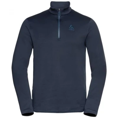 Afbeelding van ODLO MID Layer 1/2 Berra Fleece trui, Heren, Maat: 58/60, Dark sapphire