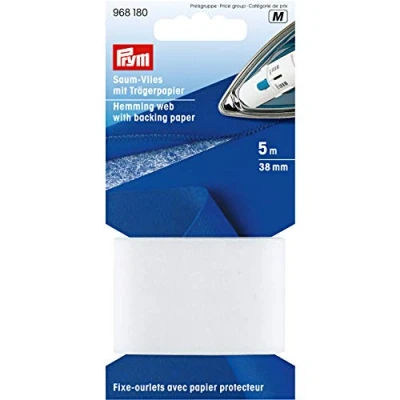Afbeelding van Prym Zoomvlies met schutpapier 38mm wit