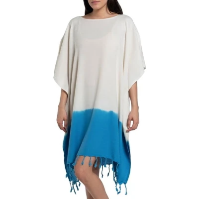 Afbeelding van Dip Dye Strandtuniek Turquoise van Lalay