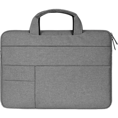 Afbeelding van Laptoptas 15.4 inch Spatwaterdichte Laptophoes &amp; Laptop Sleeve met handvat Grijs
