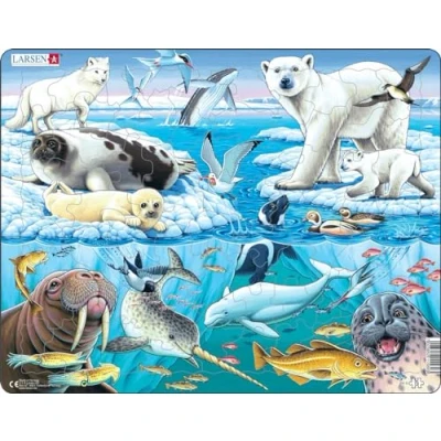 Afbeelding van Larsen Legpuzzel Maxi Noordpooldieren 75 Stukjes