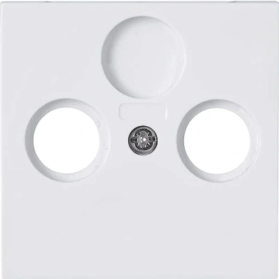 Afbeelding van Kopp Athenis afdekking voor TV/RF stopcontact, arctisch wit, mat oppervlak, 373532188