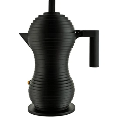 Afbeelding van Alessi MDL02/6 BB Pulcina Kookplaat Espresso Maker Zwart, 6 kopje
