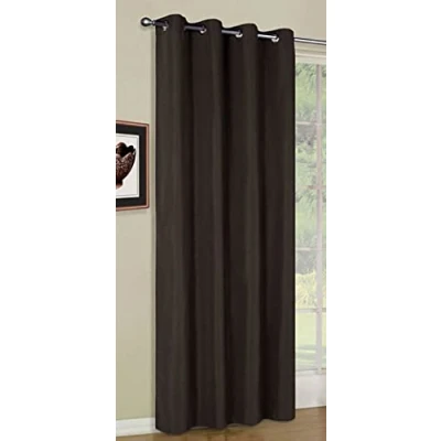 Afbeelding van Gardinenbox Gordijn ondoorzichtige sjaal met micro satijnen ogen, mat 20405 , 20405, bruin, 245 x 140 cm