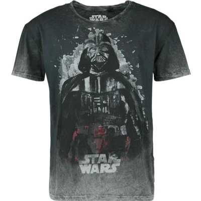 Afbeelding van Star Wars Darth Vader T shirt zwart L Katoen Heren Vader, Disney, Film