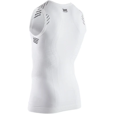 Afbeelding van X Bionic Heren Invent Singlet T shirt, arctisch wit/opaal zwart, M