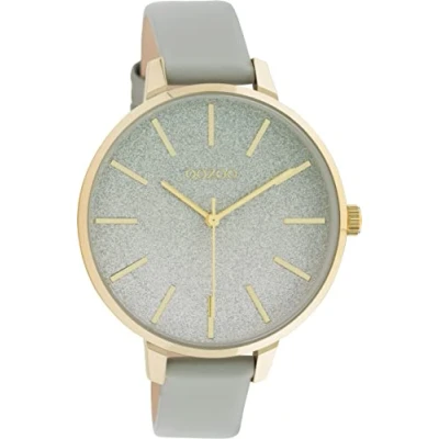 Afbeelding van Oozoo Mineralglas GRAU Horloge, Dames, Maat: One Size, Goldfarben