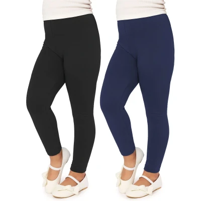 Afbeelding van Merry Style Meisjes Lange Legging van Viscose 2 Pack MS10 130 (Zwart/Marineblauw (2Pack), 152 cm)