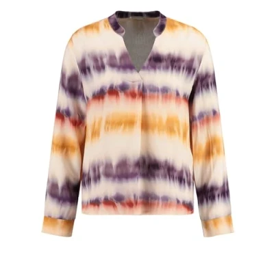 Afbeelding van KEY LARGO Damesblouses WB Palma V hals, violet (1360), XXL