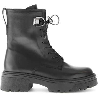 Afbeelding van Gabor Snowboots, Dames, Maat: 40, Schwarz(altsilber) Leer